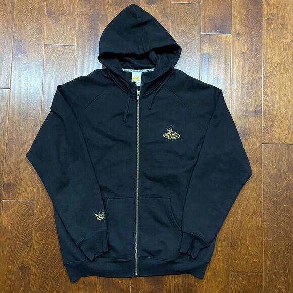 PNB Nation Vintage Y2K Hip-Hop Streetwear Full Zip Black Hoodie Men's Size 3XL - Picture 2 of 9